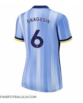 Tottenham Hotspur Radu Dragusin #6 Tricou Fotbal Replică 2024-25 Femei Deplasare
